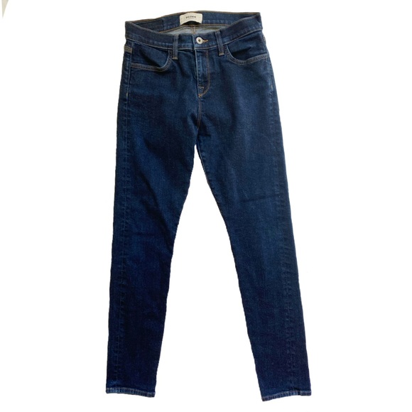 baldwin Denim - BALDWIN Kansas City Karlie High Rise Cropped Skinny Jeans in Dark Blue